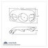 32377 by UNITED PACIFIC - Headlight Bezel - RH, for Freightliner Century
