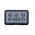 37158B by UNITED PACIFIC - Multi-Purpose Warning Light - 6 High Power LED Rectangular Warning Light, with Bracket, Amber LED