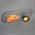 37050 by UNITED PACIFIC - Dome Light Lens - Rectangular, for 2006+ Peterbilt, Amber