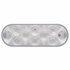 38829B by UNITED PACIFIC - Auxiliary Light - 10 LED 6" Oval Auxiliary/Utility Light, White LED/Clear Lens