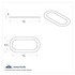 40918 by UNITED PACIFIC - Window Cover - Chrome, Exterior, Oval, with Adhesive, for Peterbilt