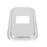 21733B by UNITED PACIFIC - Transmission Shift Lever Plate Base Cover - Stainless Steel, 4-7/8" x 4-13/16" Opening, for Peterbilt