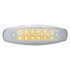 38307 by UNITED PACIFIC - Clearance/Marker Light, Amber LED/Clear Lens, Rectangle Design, with Reflector, 12 LED