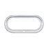 10489 by UNITED PACIFIC - Clearance Light Bezel - 1 Piece Carded, 6 inches, Oval, Chrome, with Visor