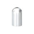 10563 by UNITED PACIFIC - Wheel Lug Nut Cover Set - 33mm x 3 3/4", Chrome, Plastic, Dome, Thread-On