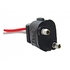 34211P by UNITED PACIFIC - Wiring Harness - 2-Wire Pigtail, with 2 Prong Straight Plug, 12" Lead