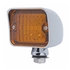 39196 by UNITED PACIFIC - Auxiliary Light - 6 LED, Large, with Chrome Housing, Amber LED/Lens