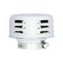 A6216 by UNITED PACIFIC - Air Cleaner Cover - 4" Round, Louvered, Chrome, for Single 2 Barrel 2 5/8" Dia.