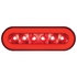 37128BRK by UNITED PACIFIC - Brake/Tail/Turn Signal Light - 22 LED 6" Oval "Glo", Kit, Red LED/Red Lens