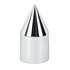 10768 by UNITED PACIFIC - Wheel Lug Nut Cover Set - 1 1/8" x 2 13/16", Chrome, Plastic, Spike, Push-On Style