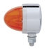 37309 by UNITED PACIFIC - Single Face LED Marker Light - 17 LED, Dark Amber Lens/Amber LED, Chrome-Plated Steel, Watermelon Design