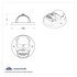 34015 by UNITED PACIFIC - Headlight Bezel - Chrome, 3D Skull, for 2" Round Light