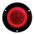 36957 by UNITED PACIFIC - Brake/Tail/Turn Signal Light - Red, LED 4", Round, "Glo" Light, Flanged