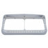 32503 by UNITED PACIFIC - Headlight Bezel - Sequential, LED, Rectangular, Dual, with Visor, Amber LED/Clear Lens