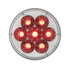 36528 by UNITED PACIFIC - Brake/Tail/Turn Signal Light - 14 LED 4" Double Fury Dual Color, Red & Amber LED/Clear Lens