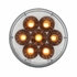 36532 by UNITED PACIFIC - Turn Signal Light - 14 LED 4" Double Fury Dual Color, Amber & White LED/Clear Lens