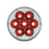 36530 by UNITED PACIFIC - Brake/Tail/Turn Signal Light - 14 LED 4"Double Fury Dual Color, Red & White LED/Clear Lens