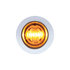 36839 by UNITED PACIFIC - Double Fury Mini Clearance/Marker Light - Amber and White LED/Clear Lens, 3 LED