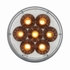 36531 by UNITED PACIFIC - Turn Signal Light - 14 LED 4" Double Fury Dual Color, Amber & Blue LED/Clear Lens