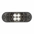 36610 by UNITED PACIFIC - Brake/Tail/Turn Signal Light - 6" Oval Combo Light, with 14 LED Stop, Turn & Tail & 16 LED Back-Up, Red LED/Clear Lens