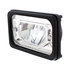 34131 by UNITED PACIFIC - Headlight - RH/LH, LED, Heated, 4 x 6", Rectangle, Black Housing, Low Beam, with Chrome Reflector
