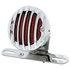 86858 by UNITED PACIFIC - Tail Light - Motorcycle LED Rear Fender, with Chrome Grille Bezel, Red Lens