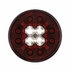 36607 by UNITED PACIFIC - Brake/Tail/Turn Signal Light - 4" Round Combo Light, with 12 LED Stop, Turn & Tail & 16 LED Back-Up, Red LED/Red Lens