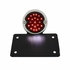 20219 by UNITED PACIFIC - License Bracket - Black, Horizontal, Side Mount, with 1933-1936 Ford Style LED Tail Light
