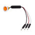 36869 by UNITED PACIFIC - Mini Clearance/Marker Light, Amber LED/Amber Lens, Dual Function, 3 LED