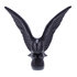 72050 by UNITED PACIFIC - Hood Ornament - Die Cast, American Eagle Design, Matte Black