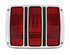 F6401 by UNITED PACIFIC - Tail Light - With Chrome Trim, for 1964.5-1966 Ford Mustang