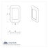 42018 by UNITED PACIFIC - Window Switch Trim - For International