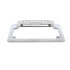 110211 by UNITED PACIFIC - License Plate Frame - Chrome Motorcycle, with Back-Up Light, White LED/Clears Lens