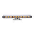 33016 by UNITED PACIFIC - Dual Function Light Bar - Turn Signal Light, Amber LED, Clear Lens, Chrome/Steel Housing, with 180-Degree Swivel Base, 10 LED