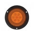 36958 by UNITED PACIFIC - Brake/Tail/Turn Signal Light - Amber LED 4" Round Stop/Turn/Tail "Glo" Light- Flanged