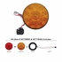 38771BAK by UNITED PACIFIC - Turn Signal Light - Kit, 10 LED, 4" Round, Amber LED/Lens, Grommet Mount