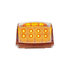 39528 by UNITED PACIFIC - Truck Cab Light - 17 LED, Reflector Square, Amber LED/Clear Lens