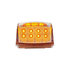 39528 by UNITED PACIFIC - Truck Cab Light - 17 LED Reflector Square, Amber LED/Clear Lens