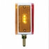 39680 by UNITED PACIFIC - Turn Signal Light - Double Face, LH, 39 LED Reflector, Amber & Red LED/Lens, 1-Stud Mount