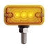 38840 by UNITED PACIFIC - Auxiliary Light - 3 LED T Mount Double Face Light without Bezel, Amber & Red LED/Amber & Red Lens