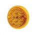 39467B by UNITED PACIFIC - Marker Light - Reflector, Double Face, LED, without Housing, Dual Function, 15 LED, Amber Lens/Amber LED, 3" Lens, Round Design
