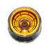 36576 by UNITED PACIFIC - Clearance/Marker Light - 4 LED, 2" Round, Abyss Lens Design, with Plastic Housing, Amber LED/Clear Lens