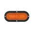 36954 by UNITED PACIFIC - Turn Signal Light - 22 LED 6" Oval Flange Mount "Glo", Amber LED/Amber Lens