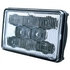 31359 by UNITED PACIFIC - Headlight - 8 High Power, LED, RH/LH, 4 x 6", Rectangle, Chrome Housing, High Beam