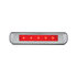 110203 by UNITED PACIFIC - License Plate Light - Chrome, with Red LED 3rd Brake Light, Red LED/Red Lens