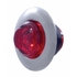 37143 by UNITED PACIFIC - Clearance/Marker Light - with Bezel, 2 LED, Mini, Red LED/Red Lens