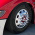 10770B by UNITED PACIFIC - Wheel Lug Nut Cover - 1.5" x 4 1/8", Chrome, Plastic, Spike, Push-On