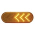 38143B by UNITED PACIFIC - Turn Signal Light - 35 LED 6" Oval Sequential, Amber LED/Amber Lens