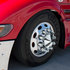 10117CB by UNITED PACIFIC - Wheel Lug Nut Cover Set - 33mm x 3 3/16", Chrome, Plastic, Pointed, with Flange, Push-On Style