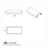 42355 by UNITED PACIFIC - Door Mirror Cover - LH, for Freightliner Cascadia